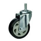 Gray Wheel Color Medium Duty Casters With Ball Bearing  5-3/4 Inch Overall Height