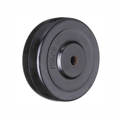 3 Inch Solid Rubber Caster Swivel Plate Black Wheel Casters For Small Trolley Carts