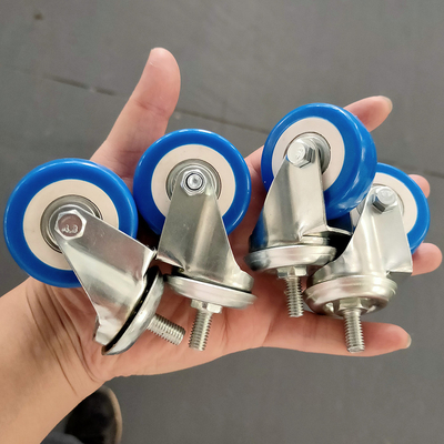 Light Duty Casters Zinc Plated Wheel Orange Industrial Caster Supplier