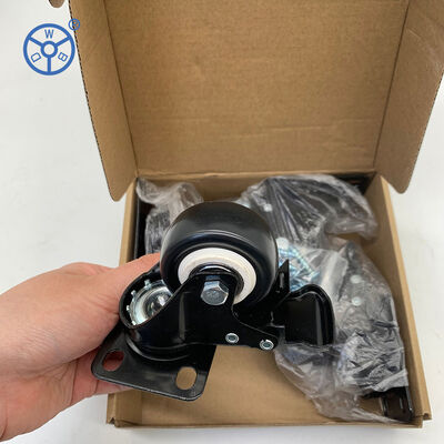 Stainless Steel Medical Casters with Double Brake and Loaded Capacity 275lbs Durable Heavy Duty Medical Equipment Wheels