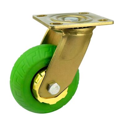 Plate Mounting Type Nylon Casters Featuring 65mm Wheel Size Perfect for Hand Pallet Truck and Warehouse Material Movement