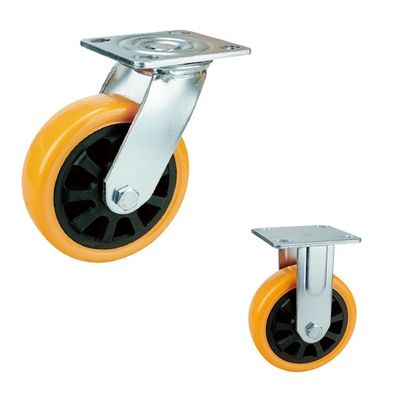 PVC 100x50mm Heavy Duty Swivel Caster Wheels For Industrial