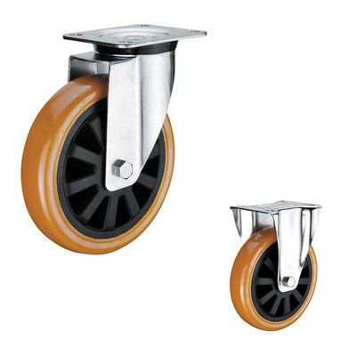 330kg Capacity 5" Heavy Duty Polyurethane Casters With Ball Bearing