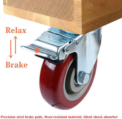 Ball Bearing Trolley Casters Wheels 3/4/5/6/8 Inches for Industrial Transport