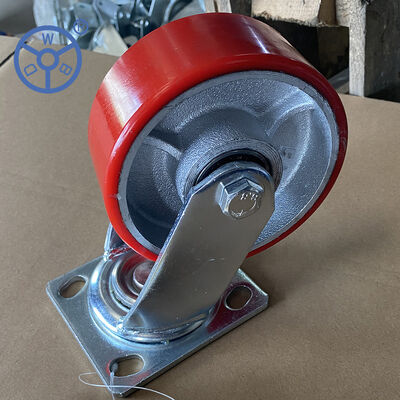250-380KG سعة محملة بطاريات خفيفة 65mm حجم العجلات الثقيلة العجلات الصناعية القوية للمعدات والعربات