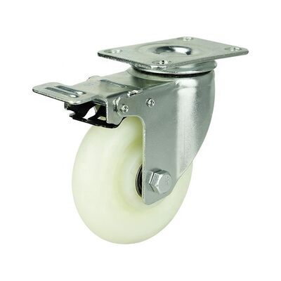 قدرة الحمل 100 إلى 300 كيلوغرام العجلات المطاطية العجلات المرنة البرتقالية الناعمة مثالية للتطبيقات الداخلية الخارجية