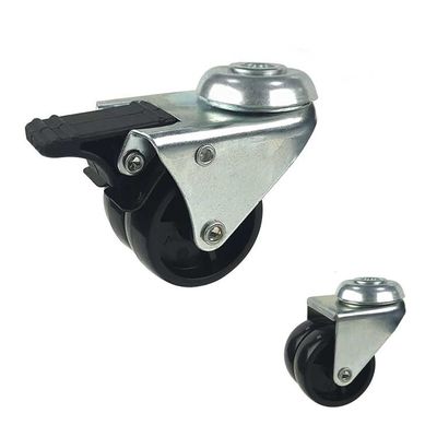 3 Inch Black Color 198lbs Capacity Light Duty Casters