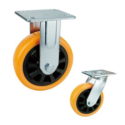 PVC 100x50mm Heavy Duty Swivel Caster Wheels For Industrial