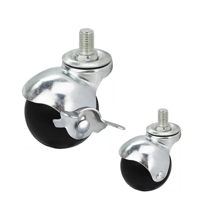 Threaded Stem Furniture Casters Side Brake Swivel Ball Casters