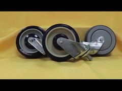 176 باوند تحميل 4 بوصة عجلات عربة ، TPR عربة التسوق عجلات استبدال